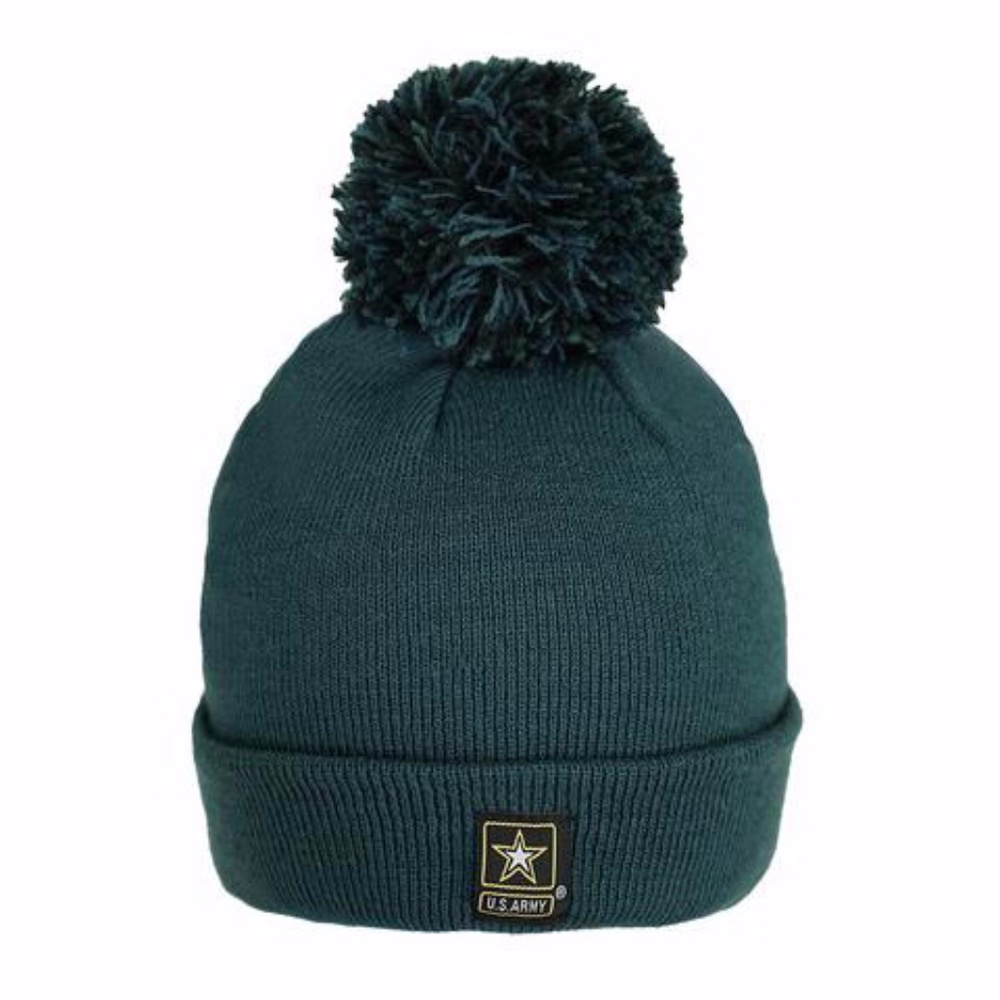 U.S. Army Knit Watch Hat Cap Beanie Green NWT